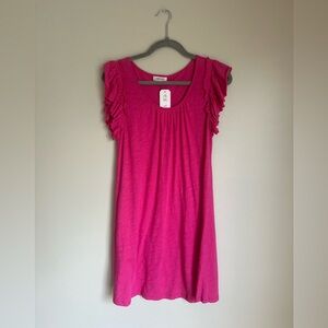 NWT Goldie Pink Ruffle Sleeve Mini Dress Size Small